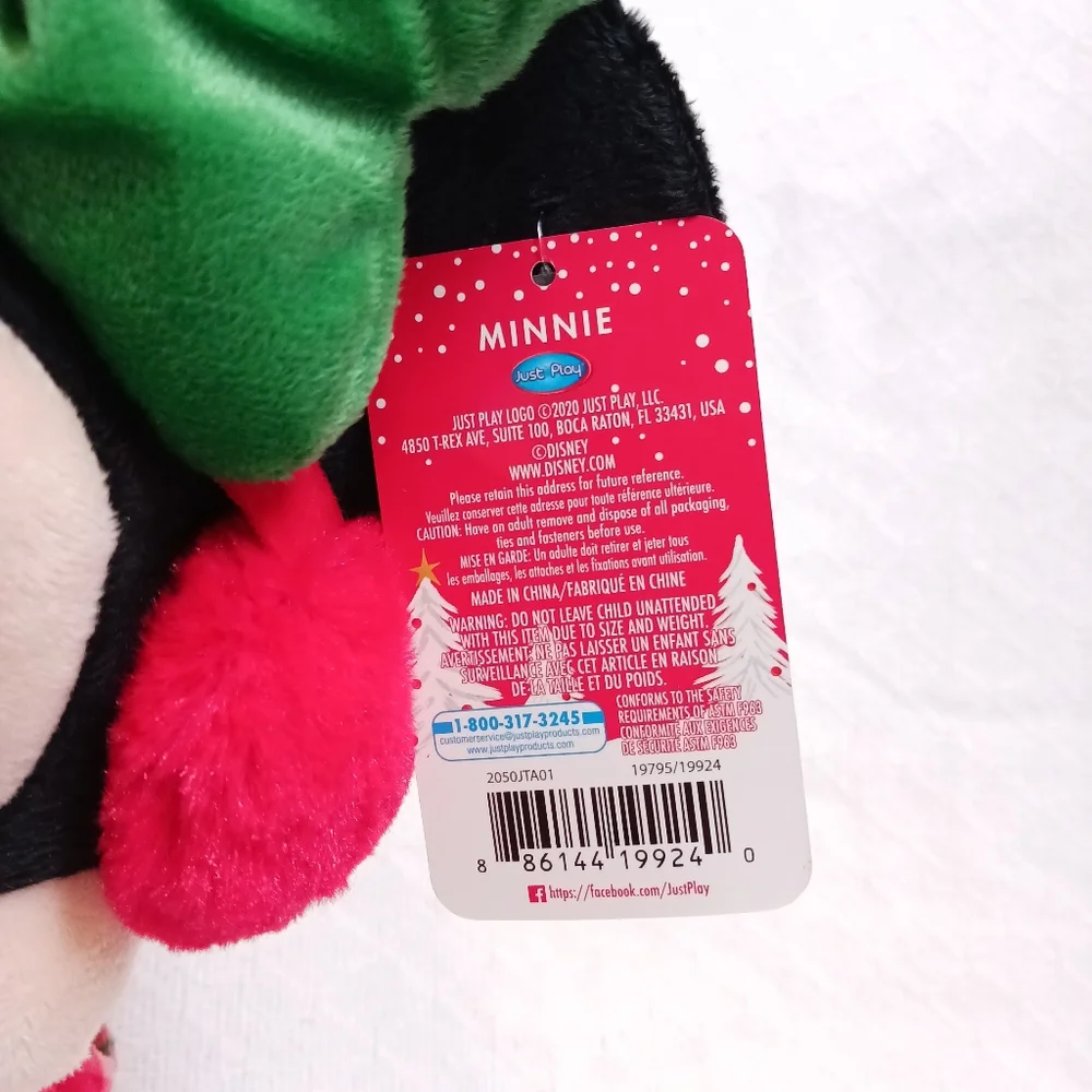 20" Disney Holiday Snowflake Minnie Mouse Plush - Picture 8 of 8